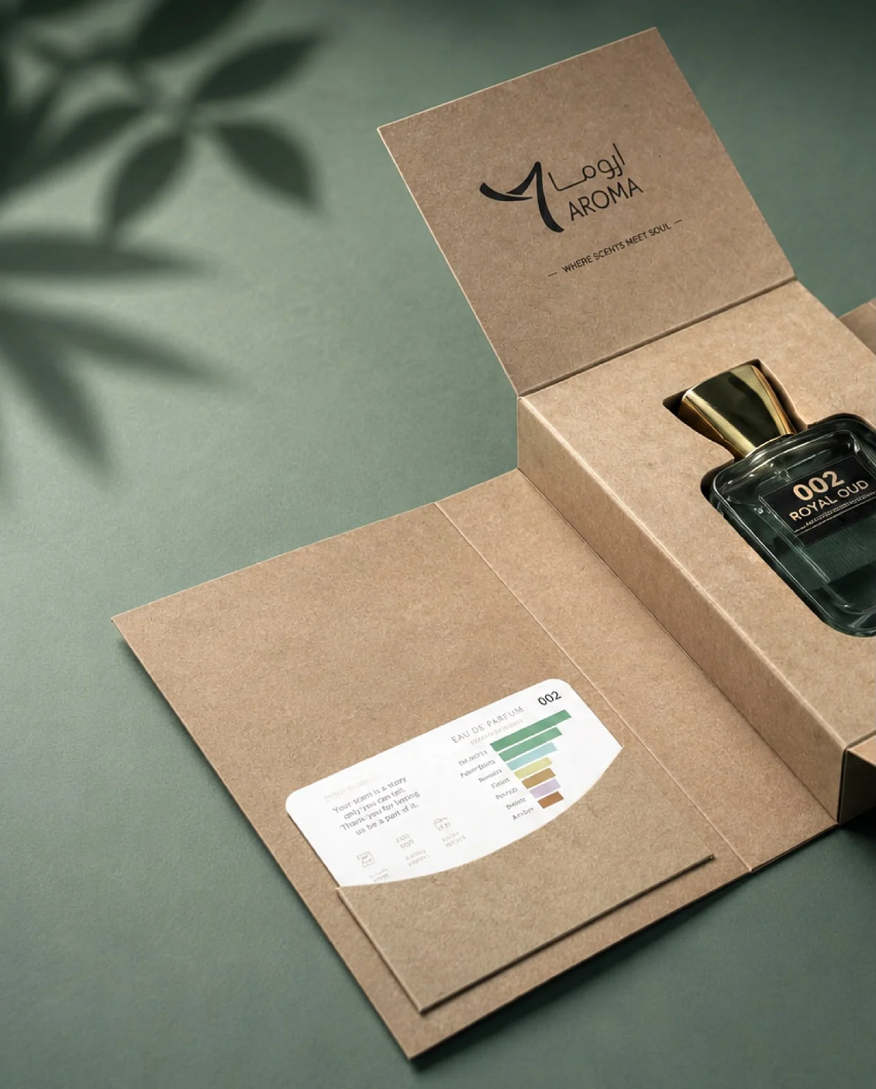 7 AROMA 002 Royal Oud in its presentation box